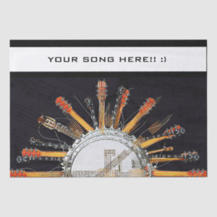 PAPEL DE SEDA CADENAS DE GUITARRA AL SOL