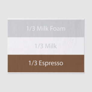 Papel De Seda Café cappuccino de recetas   Diseño de texto