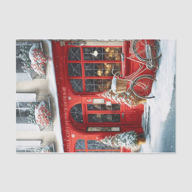 Papel De Seda Cafe de navidades (Anverso)
