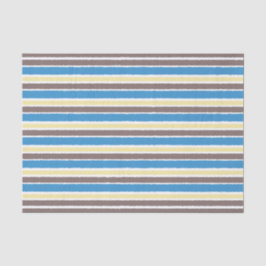 Papel De Seda Café de palomitas marrón franjas azules sónicas