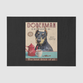 Papel De Seda Café de perro de Doberman Pinscher