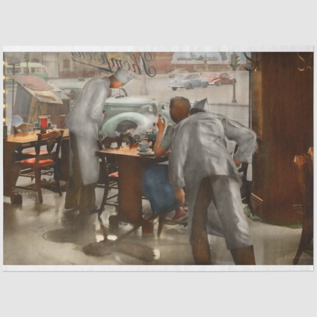 Papel De Seda Café - Mesa para uno 1941 (Anverso)