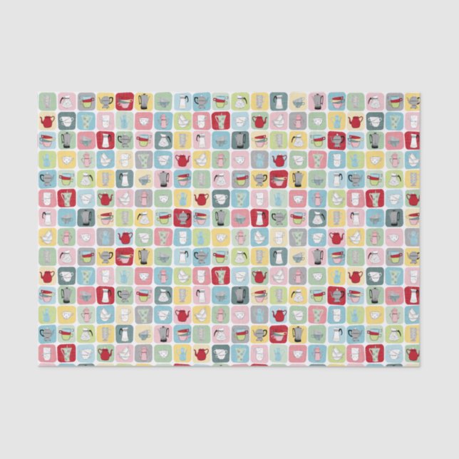 Papel De Seda Café retro (Anverso)