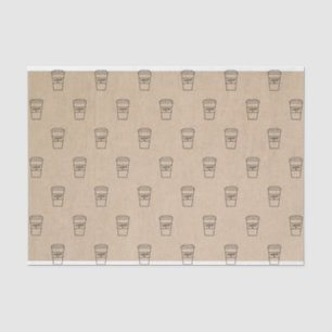 Papel De Seda Café simple y moderno marrón