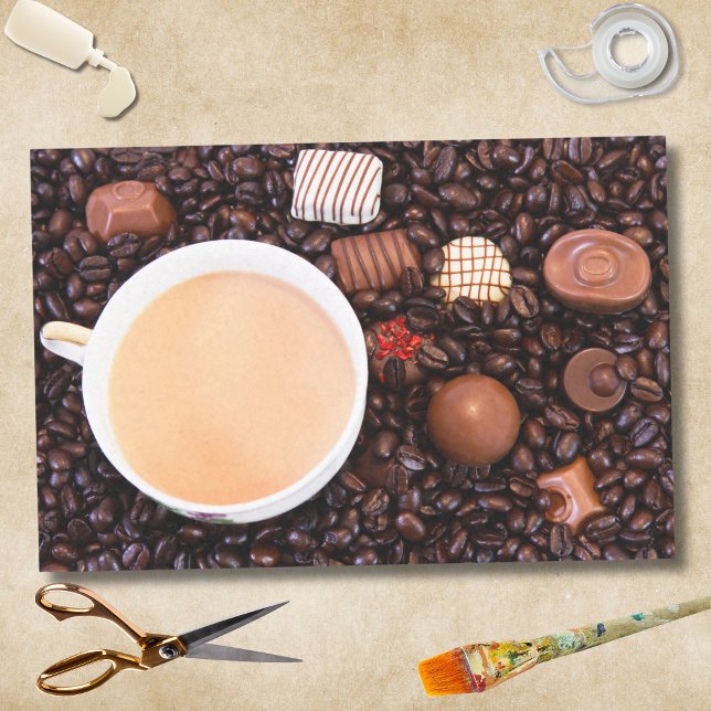 Papel De Seda Café y Chocolate Primer Plano (Subido por el creador)