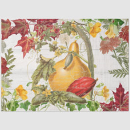 Papel De Seda Caída Calabazas de Flor Silvestre Desnudo de Mader