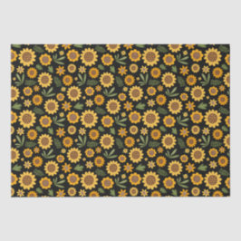 Papel De Seda Caída de la naturaleza Girasol