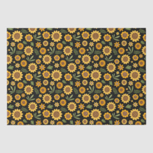 Papel De Seda Caída de la naturaleza Girasol