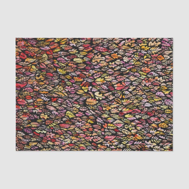 Papel De Seda Caída de las hojas de otoño (Anverso)