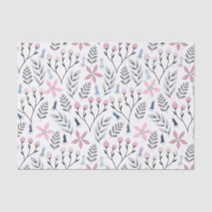 Papel De Seda Caída del ilustracion floral