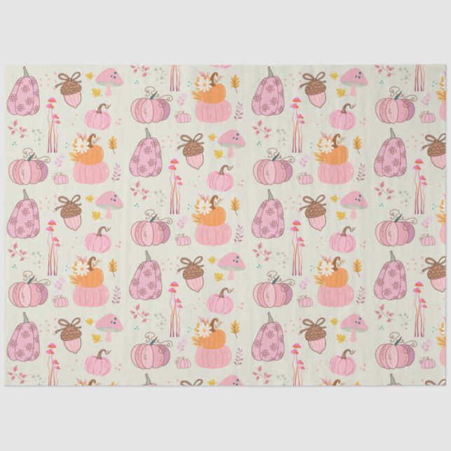 Papel De Seda Caída rosa (Anverso)