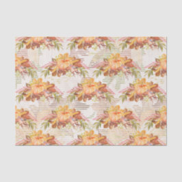 Papel De Seda Caída Tejido estacional de calabaza acuática