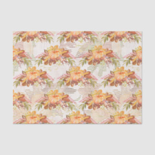 Papel De Seda Caída Tejido estacional de calabaza acuática