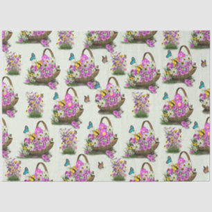 Papel De Seda Cajas de flores de primavera de verano medio