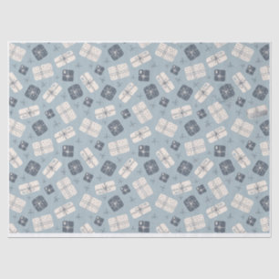 Papel De Seda Cajas de regalo acogedoras patrón vectorial sin fi