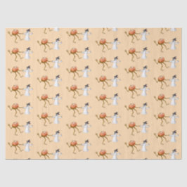 Papel De Seda Calabaza bailarina de Halloween y fantasma