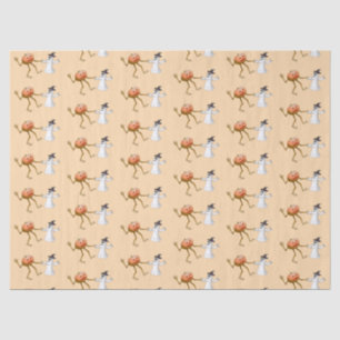 Papel De Seda Calabaza bailarina de Halloween y fantasma