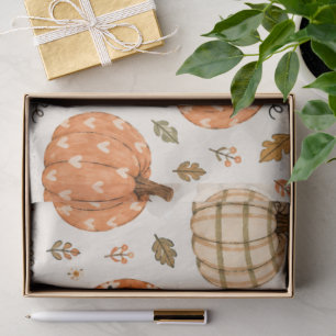Papel De Seda Calabaza boho de otoño
