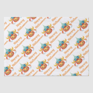 Papel De Seda Calabaza caprichosa feliz Halloween