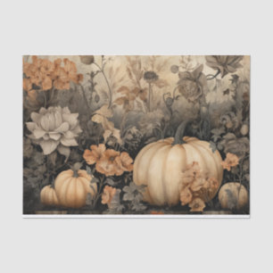 Papel De Seda Calabaza de Halloween de otoño con descomposición