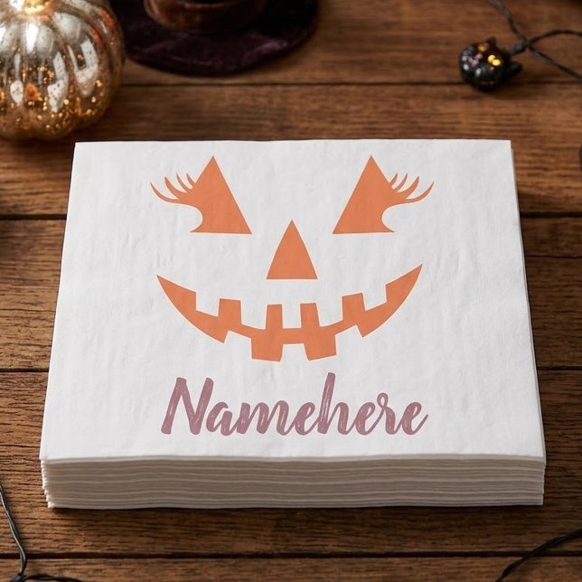 Papel De Seda Calabaza de Halloween personalizada femenina Jack  (Subido por el creador)
