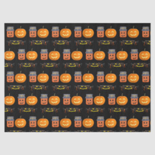 Papel De Seda Calabaza de Halloween y artesanía de dulces