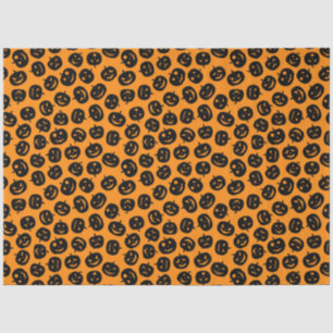 Papel De Seda Calabaza de Naranja de Halloween de época moderna
