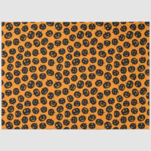 Papel De Seda Calabaza de Naranja de Halloween moderna