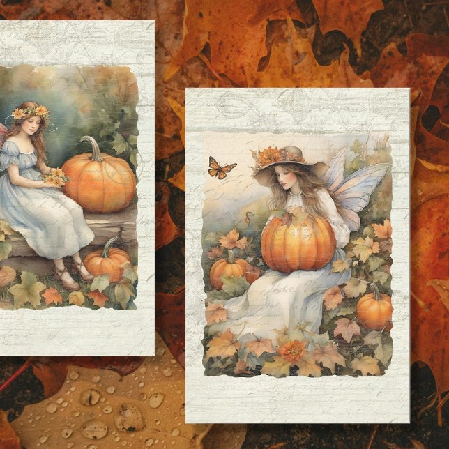 Papel De Seda Calabaza de otoño de hadas deja desenlace de mader (Subido por el creador)