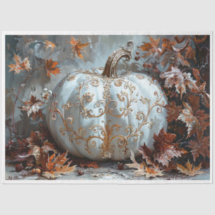 Papel De Seda Calabaza de pergamino blanco