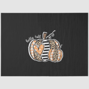 Papel De Seda Calabaza del patrón de leopardo de otoño