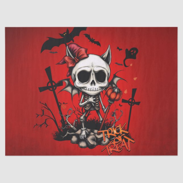 Papel De Seda Calabaza Mágica y Diversión Humana. (Anverso)