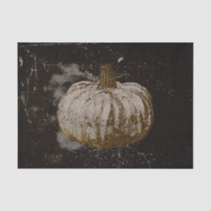 Papel De Seda Calabaza Otoño Vintage Blanco Sepia Negro Textura