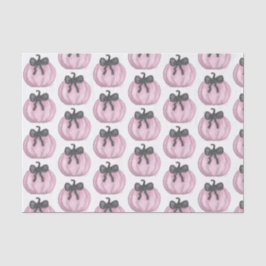 Papel De Seda Calabaza rosa con arco negro