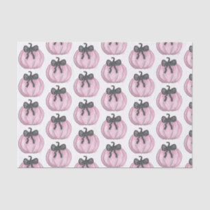 Papel De Seda Calabaza rosa con arco negro