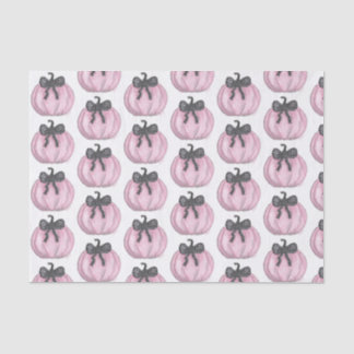 Papel De Seda Calabaza rosa con arco negro