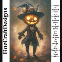 Calabaza Steampunk Mago Masculino AB2 Decoupage