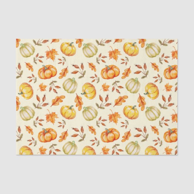 Papel De Seda Calabazas (Anverso)
