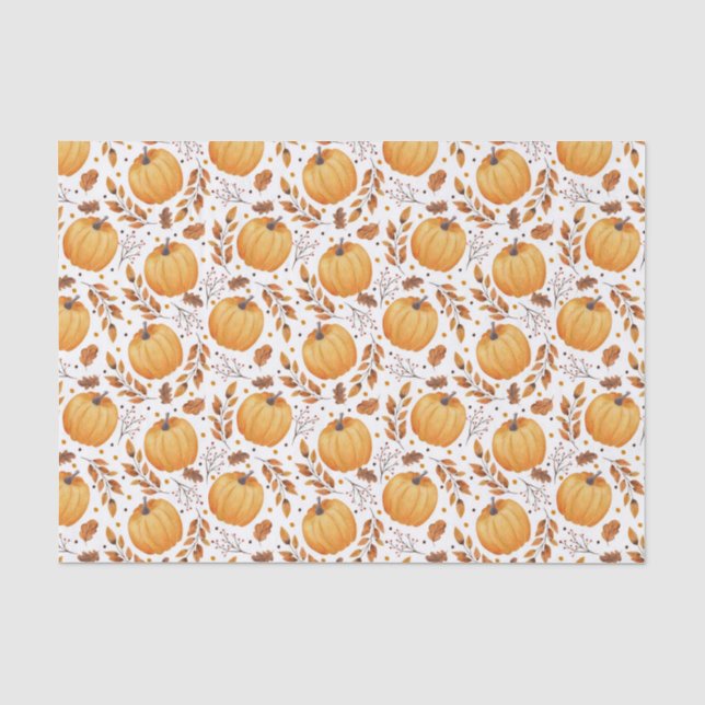 Papel De Seda Calabazas (Anverso)