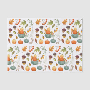 Papel De Seda Calabazas bellotas