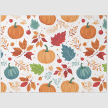 Calabazas coloridas y hojas de Halloween