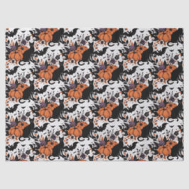 Papel De Seda Calabazas de Gato Negro