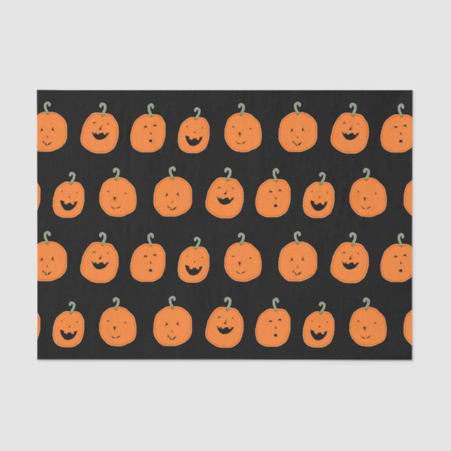 Papel De Seda Calabazas de Halloween (Anverso)
