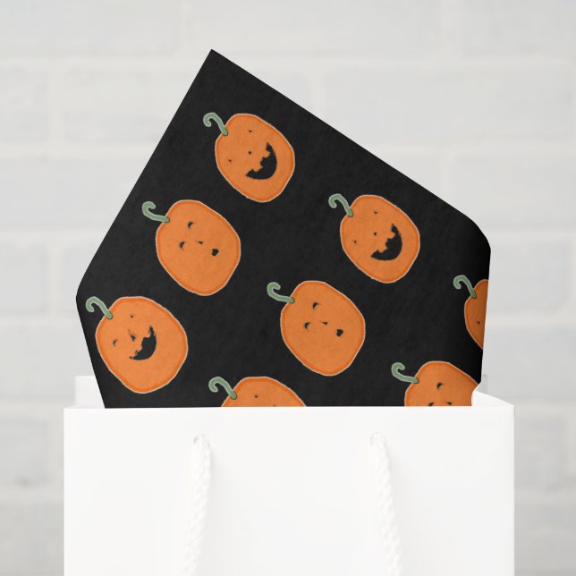 Papel De Seda Calabazas de Halloween lindas (Bolsa de regalo)
