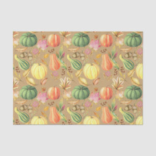 Papel De Seda Calabazas de otoño