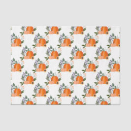 Papel De Seda Calabazas de Otoño (Diseño 43 Serie Amarillo/Naran