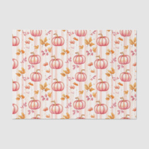 Papel De Seda Calabazas de Otoño y Patrón de Decoupage de Hojas 