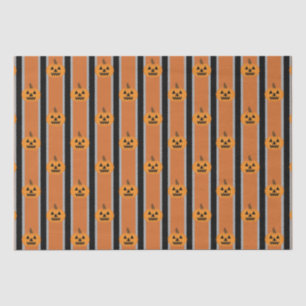Papel De Seda Calabazas divertidas y elegantes de Halloween