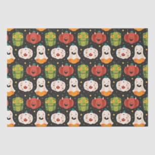 Papel De Seda Calabazas y diques de Halloween