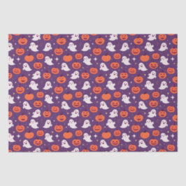 Papel De Seda Calabazas y fantasmas de Halloween